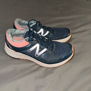 New Balance Women's Blue and Pink Running Shoes